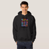 Hispanic Heritage Month 2022 Flag Viva Latinoameri Hoodie (Voorkant volledig)
