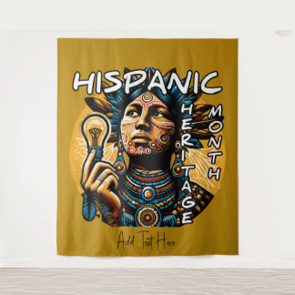 Hispanic Heritage Month Aangepaste Wandtapijt Wandkleed