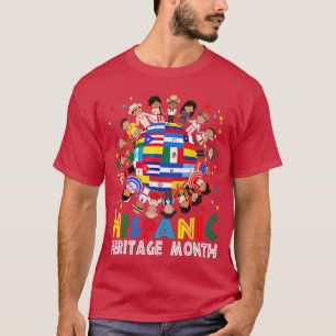 Hispanic Heritage Month Aarde Kind Latijnse Vlag B T-shirt