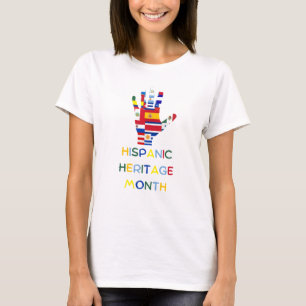 Hispanic Heritage Month, alle Latijns-Amerikaanse T-shirt