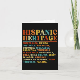 Hispanic Heritage Month Alle Latijnse Landen Latin Kaart