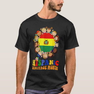 Hispanic Heritage Month Bolivia Kinder jongens mei T-shirt