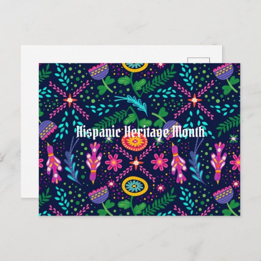 Hispanic Heritage Month Briefkaart (Voorkant / Achterkant)