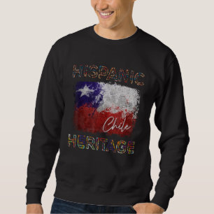 Hispanic Heritage Month Chilië Vlag Latino Chileen Trui