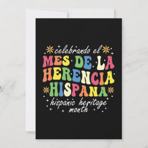 Hispanic Heritage Month de la Herencia Hispana Kaart