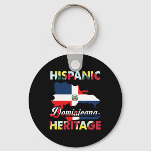 Hispanic Heritage Month Dominicaanse Republiek Vla Sleutelhanger