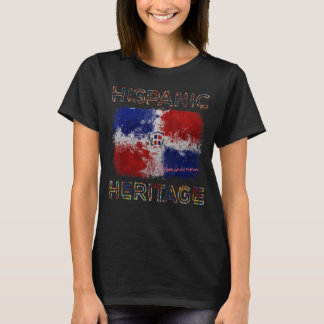 Hispanic Heritage Month Dominican Flag Dominicana T-shirt