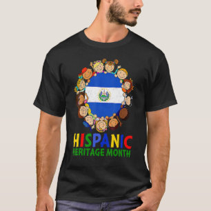 Hispanic Heritage Month El Salvador Kinder Boys Gi T-shirt