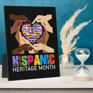 Hispanic Heritage Month handen hart Fotoplaat