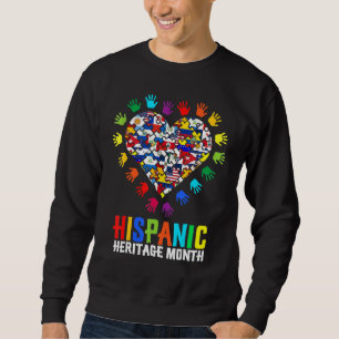 Hispanic Heritage Month Hart Handen Alle Latijns-A Trui