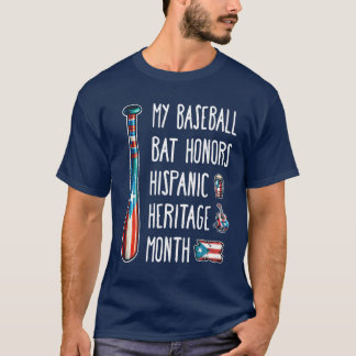 Hispanic Heritage Month honkbalknuppel T-shirt