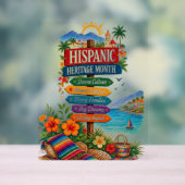 Hispanic Heritage Month Kustviering Acryl Bord (Neutraal)