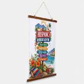 Hispanic Heritage Month Kustviering Hangend Wandkleed (Gebogen)
