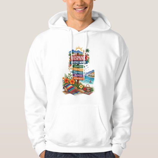 Hispanic Heritage Month Kustviering Hoodie (Voorkant)
