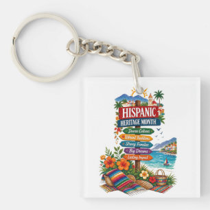 Hispanic Heritage Month Kustviering Sleutelhanger