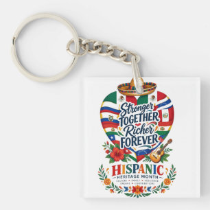 Hispanic Heritage Month Kustviering Sleutelhanger