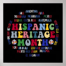 Hispanic Heritage Month Latino Countries Names