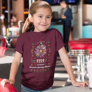 Hispanic Heritage Month Latino Flags Zonnebloem De T-shirt