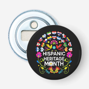 Hispanic Heritage Month Nationale Latijns-Amerikaa Button Flesopener