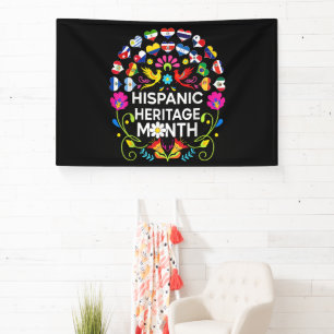 Hispanic Heritage Month Nationale Latijns-Amerikaa Spandoek