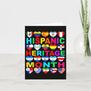 Hispanic Heritage Month Nationale Latino-landen Kaart