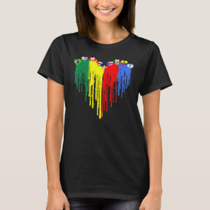 Hispanic Heritage Month Trotse Latino Latina Manne T-shirt