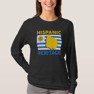 Hispanic Heritage Month Uruguaya Vlag Kinderen Jon T-shirt