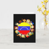 Hispanic Heritage Month Venezuela Kinderen Jongen  Kaart (Gele Bloem)