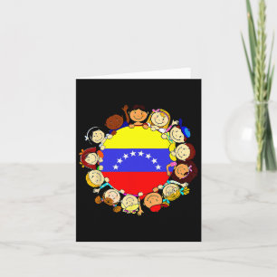 Hispanic Heritage Month Venezuela Kinderen Jongen Kaart