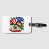 Hispanic Heritage Month VS Mexico Vlag Bagagelabel (Voorkant (horizontaal))