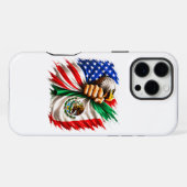 Hispanic Heritage Month VS Mexico Vlag iPhone Hoesje (Achterkant horizontaal)