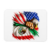 Hispanic Heritage Month VS Mexico Vlag Magneet (Horizontaal)