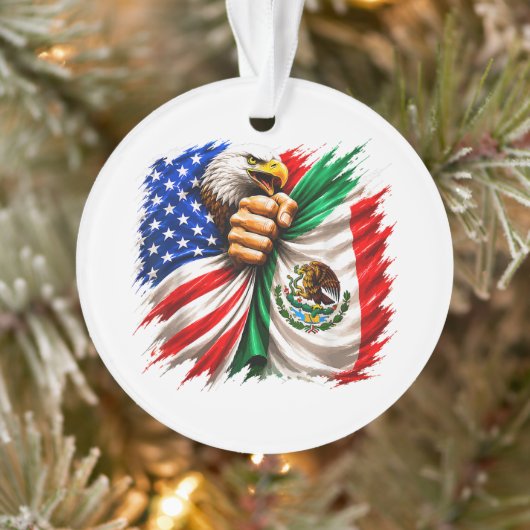 Hispanic Heritage Month VS Mexico Vlag Ornament (Boom)