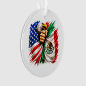 Hispanic Heritage Month VS Mexico Vlag Ornament (voorkant)