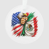 Hispanic Heritage Month VS Mexico Vlag Ornament (voorkant)