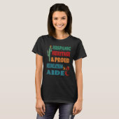 Hispanic Heritage & Proud Medicinal Aide T-shirt (Voorkant volledig)