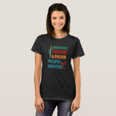 Hispanic Heritage & Proud Web Content Writer T-shirt (Voorkant volledig)