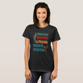 Hispanic Heritage & Trots Assistent Directeur T-shirt (Voorkant volledig)