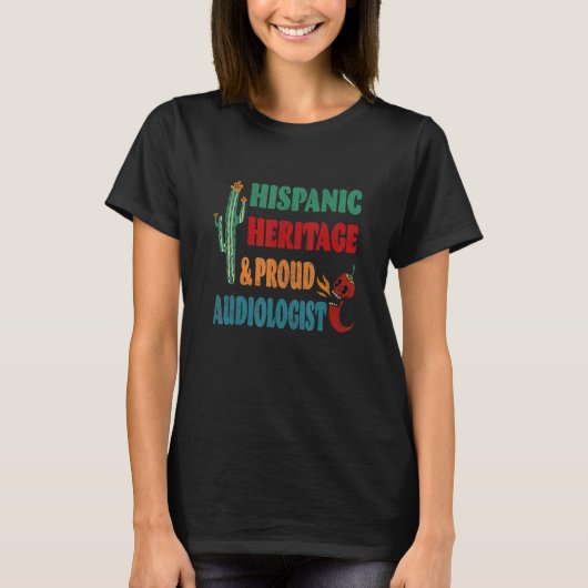 Hispanic Heritage & Trots Audioloog T-shirt (Voorkant)