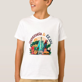 Hispanic Heritage – Venezuela & USA Design T-shirt