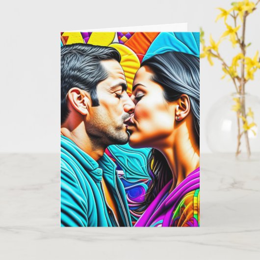 Hispanic koppel kussen Te Amo Kaart (Gele Bloem)