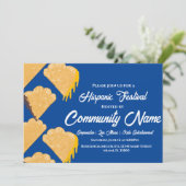Hispanic Latin Festival Empanadas Uitnodiging (Staand voorkant)