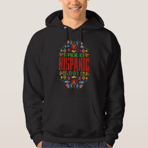 Hispanic Latina Country Flagas Floral Culture Hisp Hoodie