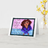 Hispanic Latina Girl Enspiration Kaart (Gele Bloem)