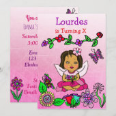 Hispanic of African-American Fairy Birthday Kaart (Voorkant / Achterkant)