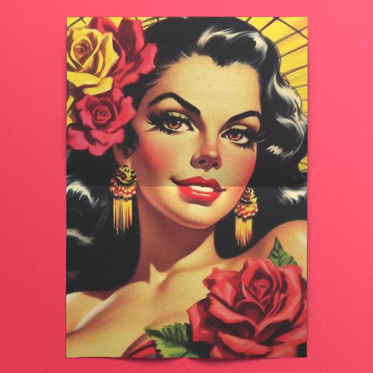 Hispanic Pin-up Tissuepapier