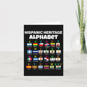 Hispanic Vlag Alfabet Voor Leraren Educatieve La Kaart