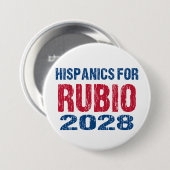 Hispanics for Rubio 2028 Ronde Button 7,6 Cm (Voorkant /achterkant)