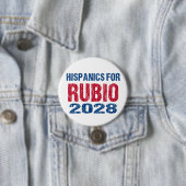 Hispanics for Rubio 2028 Ronde Button 7,6 Cm (In situ)