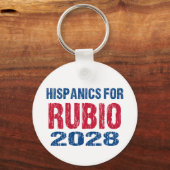 Hispanics for Rubio 2028 Sleutelhanger (Voorkant)